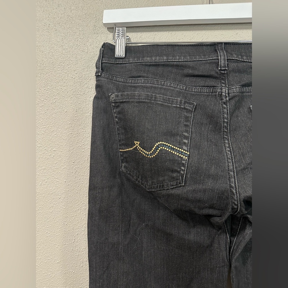 7 For All Mankind Bootcut Jeans With Rhinestones - Picture 4 of 8